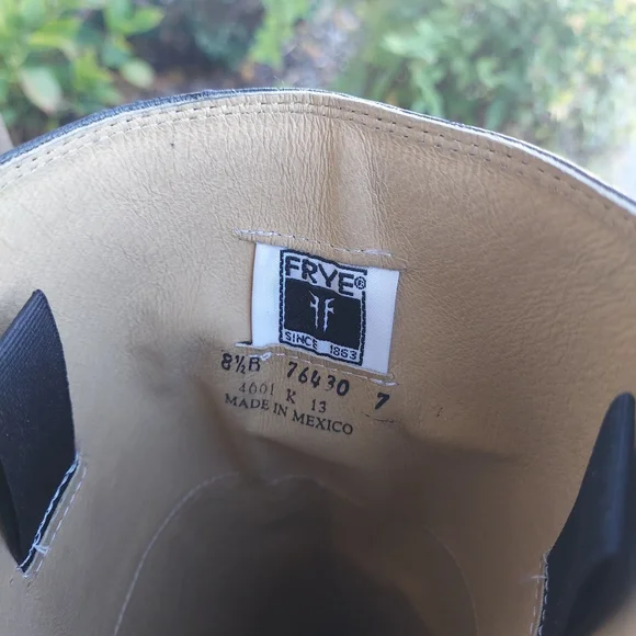 Frye Melissa Black Leather Boots Women's Size 8.5 - Picture 5 of 8